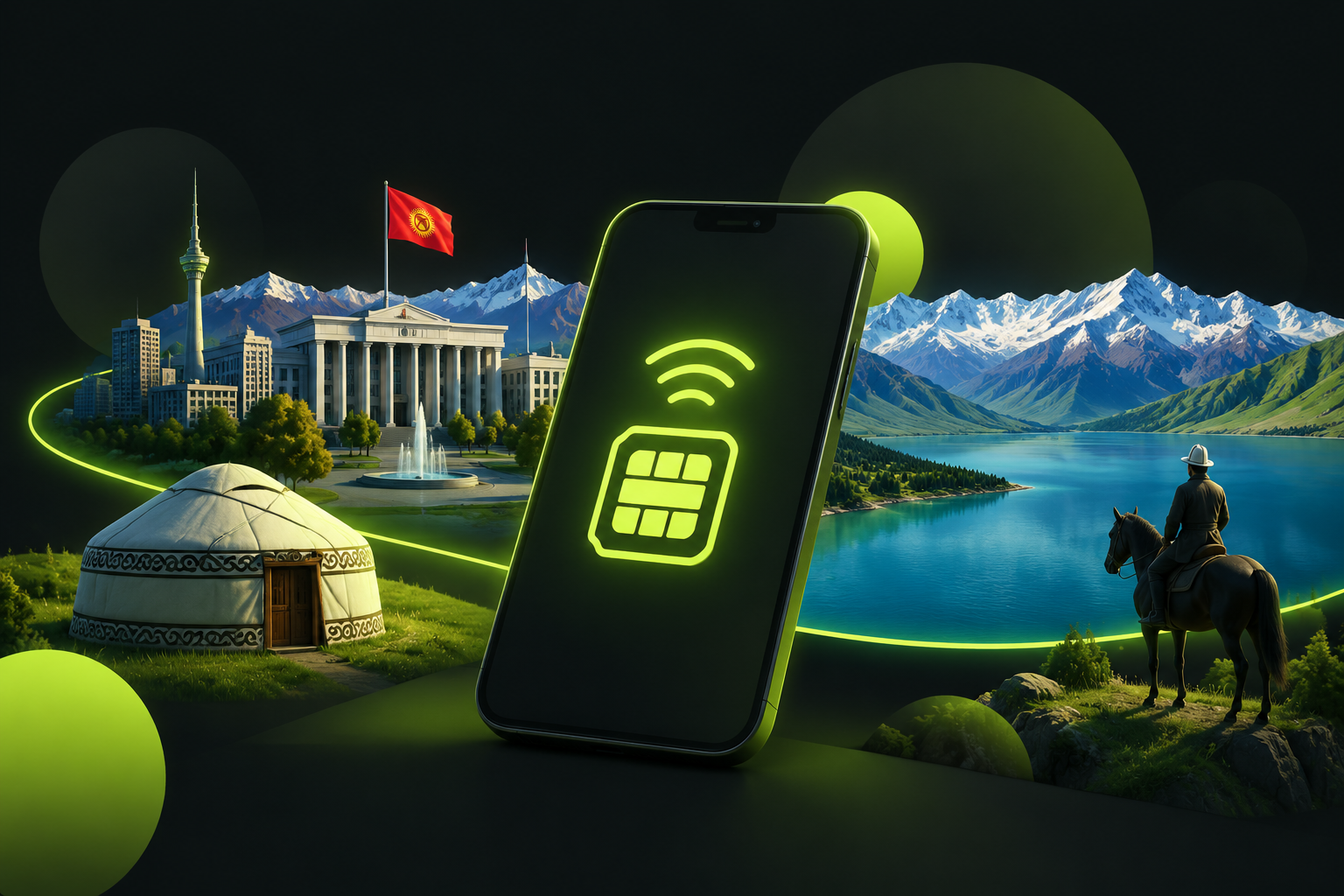 eSIM для Киргизии 2026: интернет в Бишкеке и на Иссык-Куле