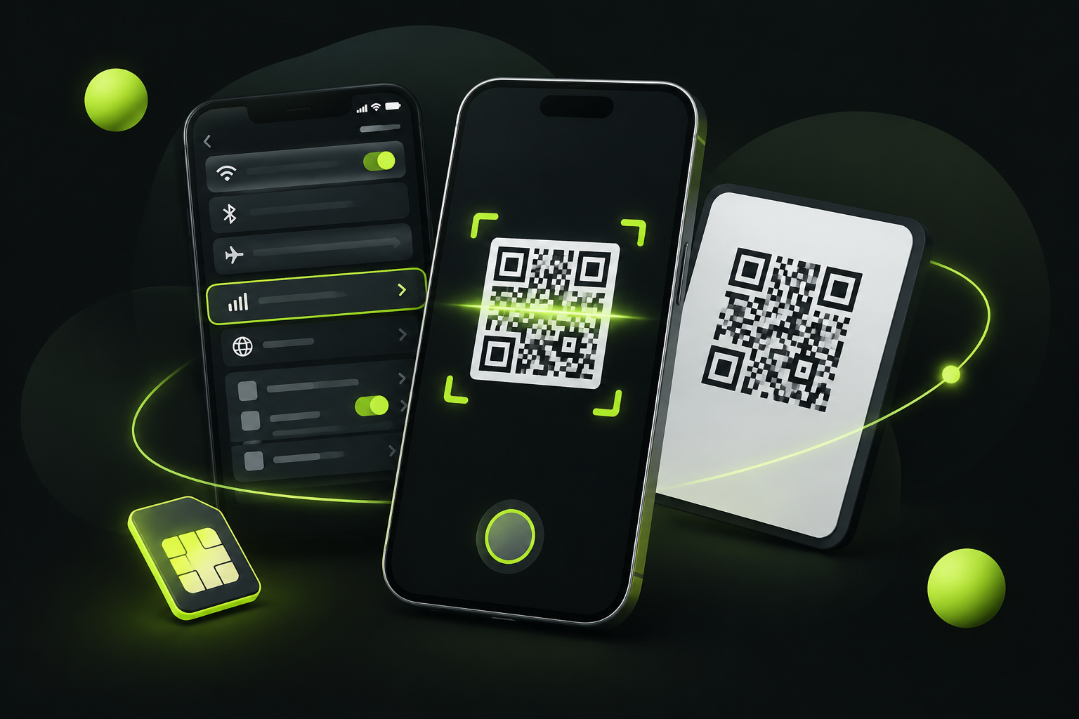 Установка есим по QR-коду в настройках телефона