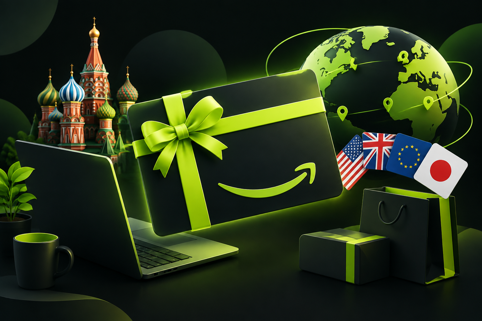 Подарочная карта Amazon из России в 2026: как выбрать страну и погасить