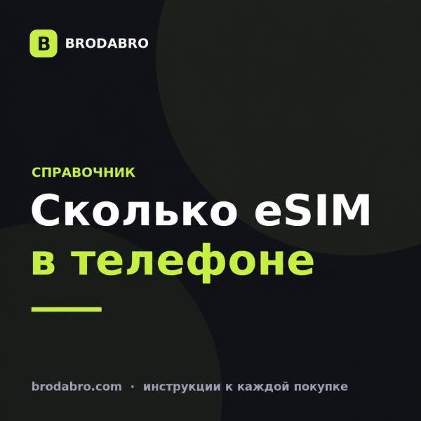 Сколько eSIM можно установить на телефон в 2026 году