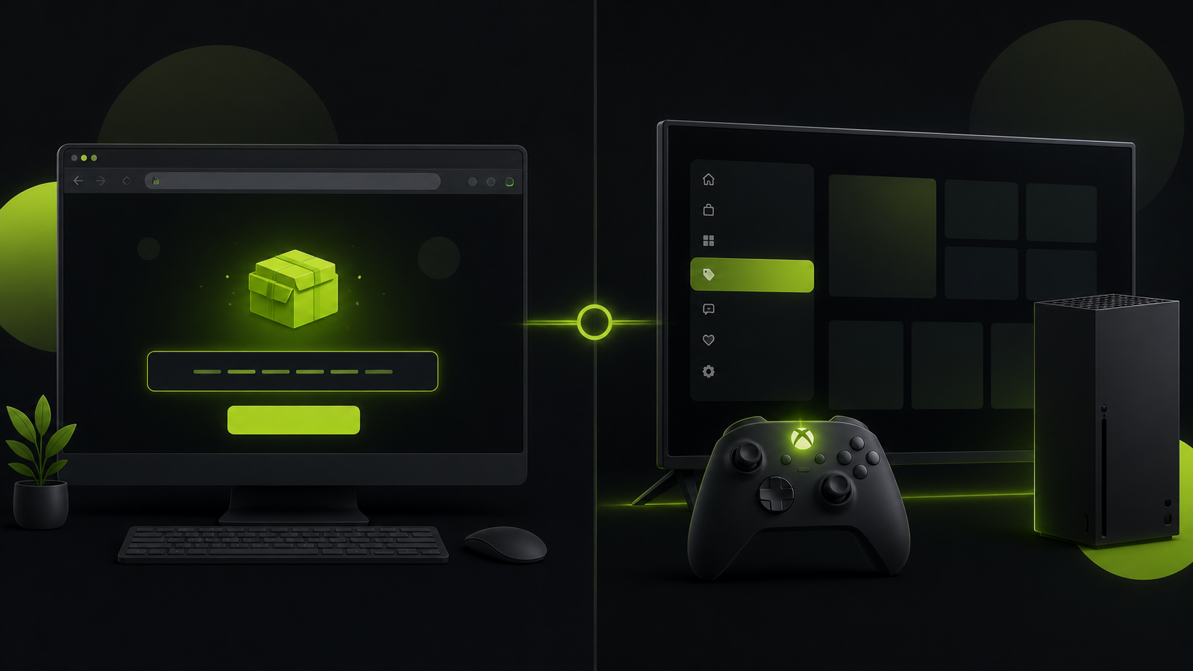 Два способа активации кода: через браузер на ПК и через консоль Xbox