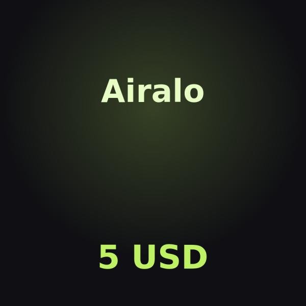 Ваучер Airalo на 5 USD