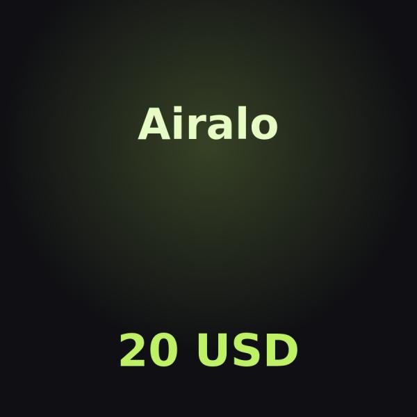 Ваучер Airalo на 20 USD