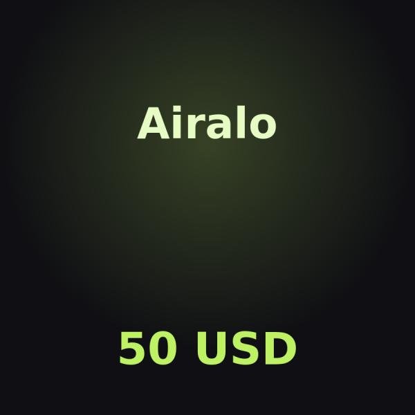 Ваучер Airalo на 50 USD
