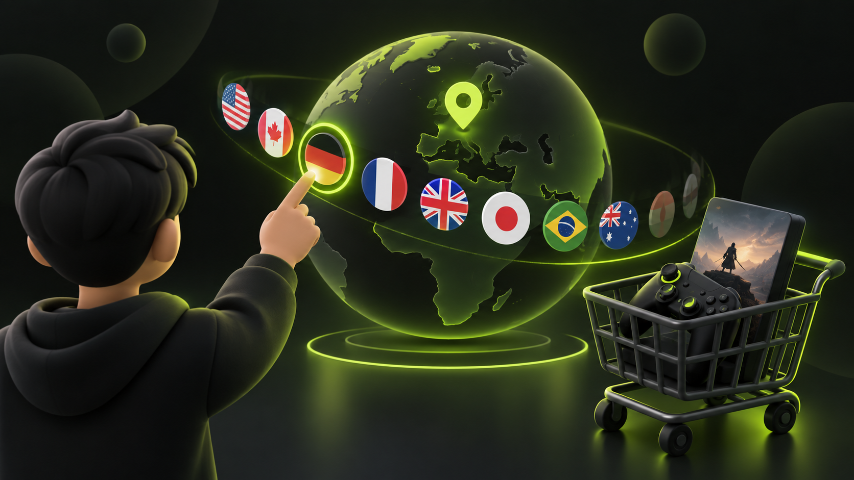 Выбор страны магазина Steam при оформлении покупки игры