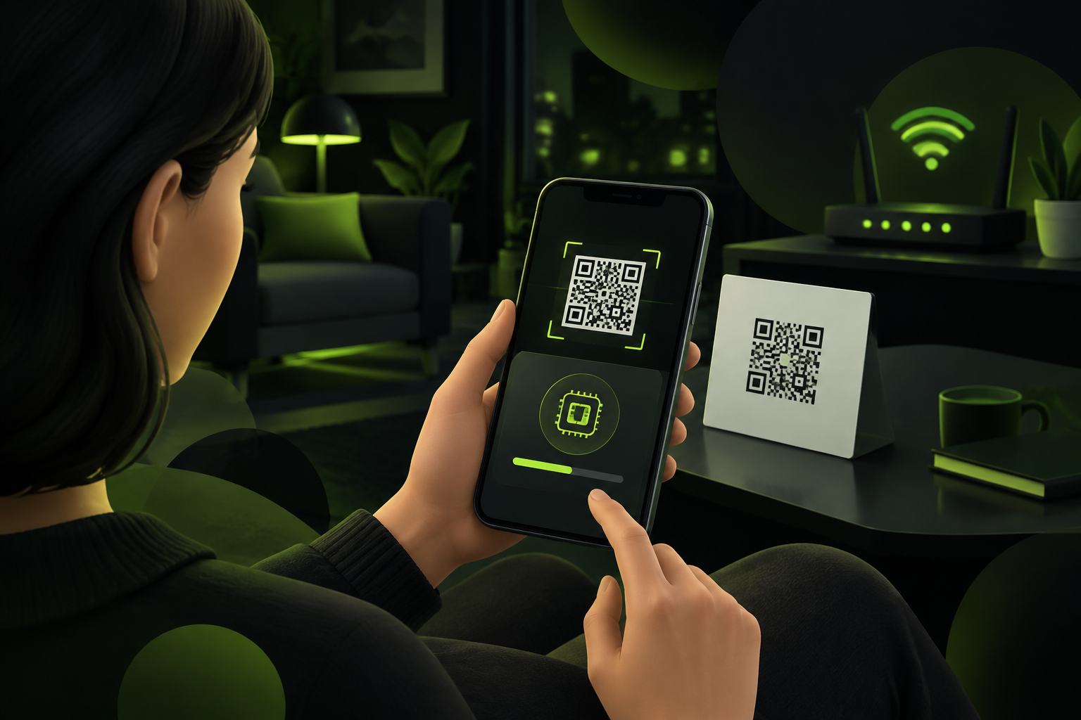 Сканирование QR-кода eSIM в настройках телефона через камеру