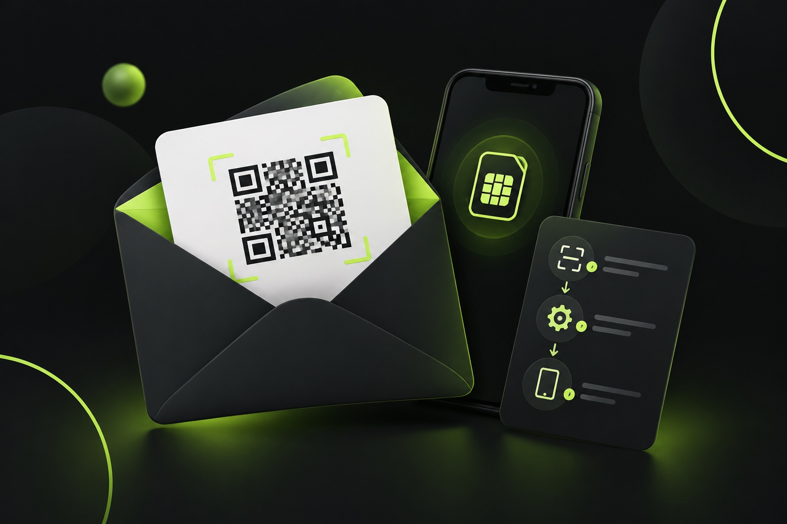 письмо с QR-кодом есим и инструкцией установки
