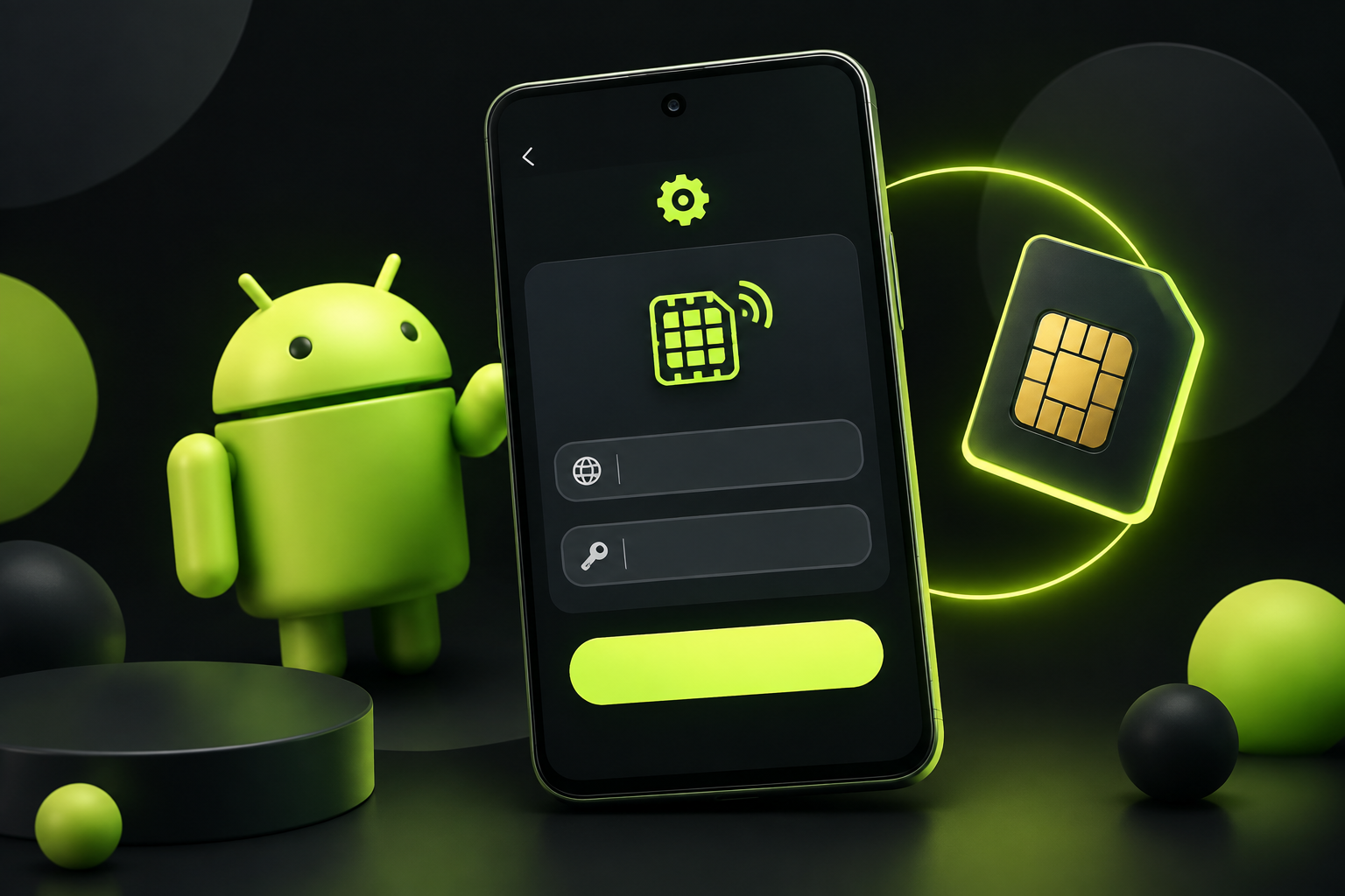 Настройки Android: раздел «Добавить eSIM», поля для ручного ввода SM-DP+ адреса и кода активации