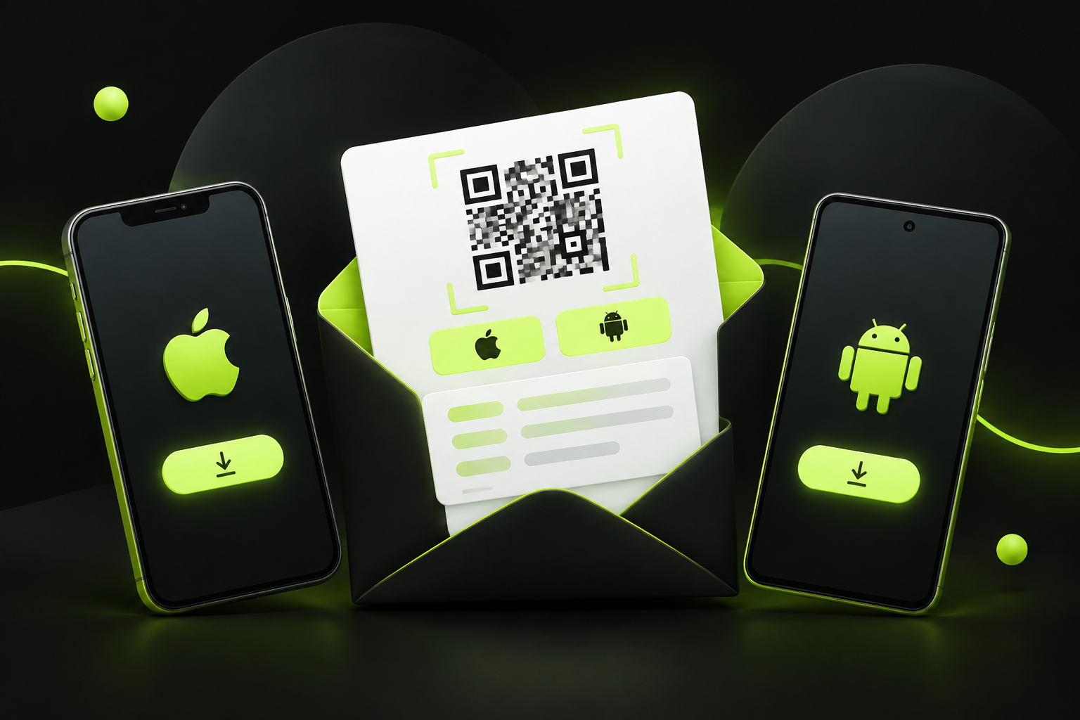Письмо с QR-кодом eSIM, кнопками установки для iPhone и Android и данными для ручного ввода