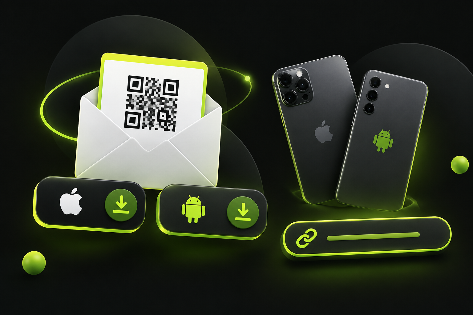 Письмо с QR-кодом eSIM, кнопки установки для iPhone и Android, SM-DP+ адрес