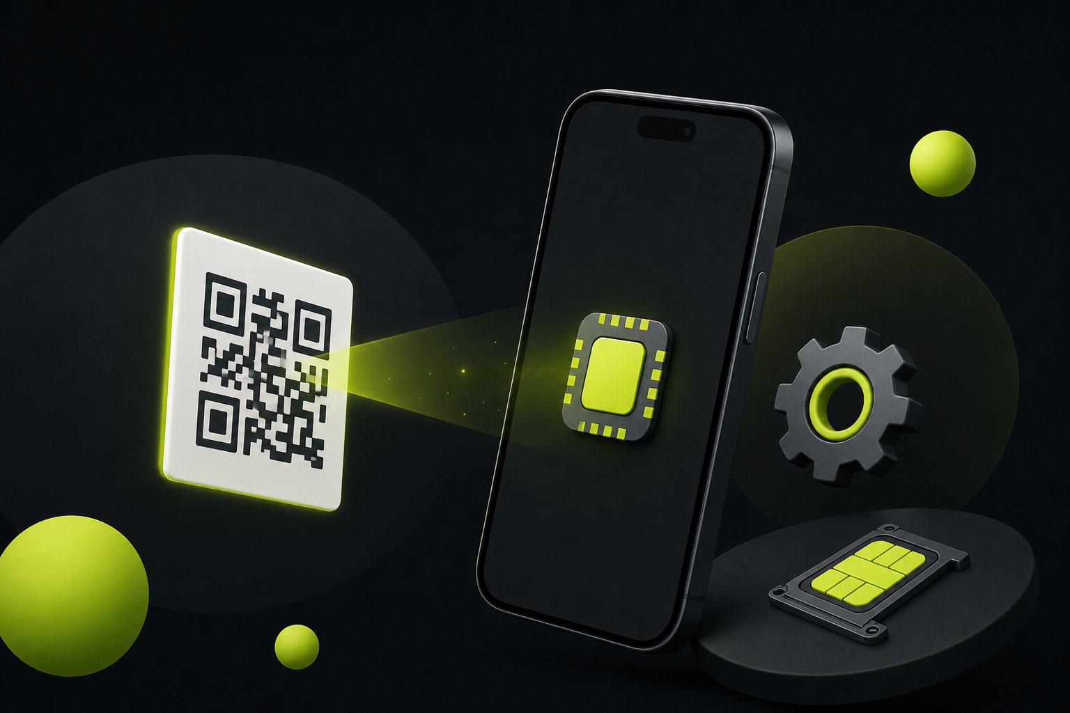 Установка eSIM по QR-коду в настройках телефона