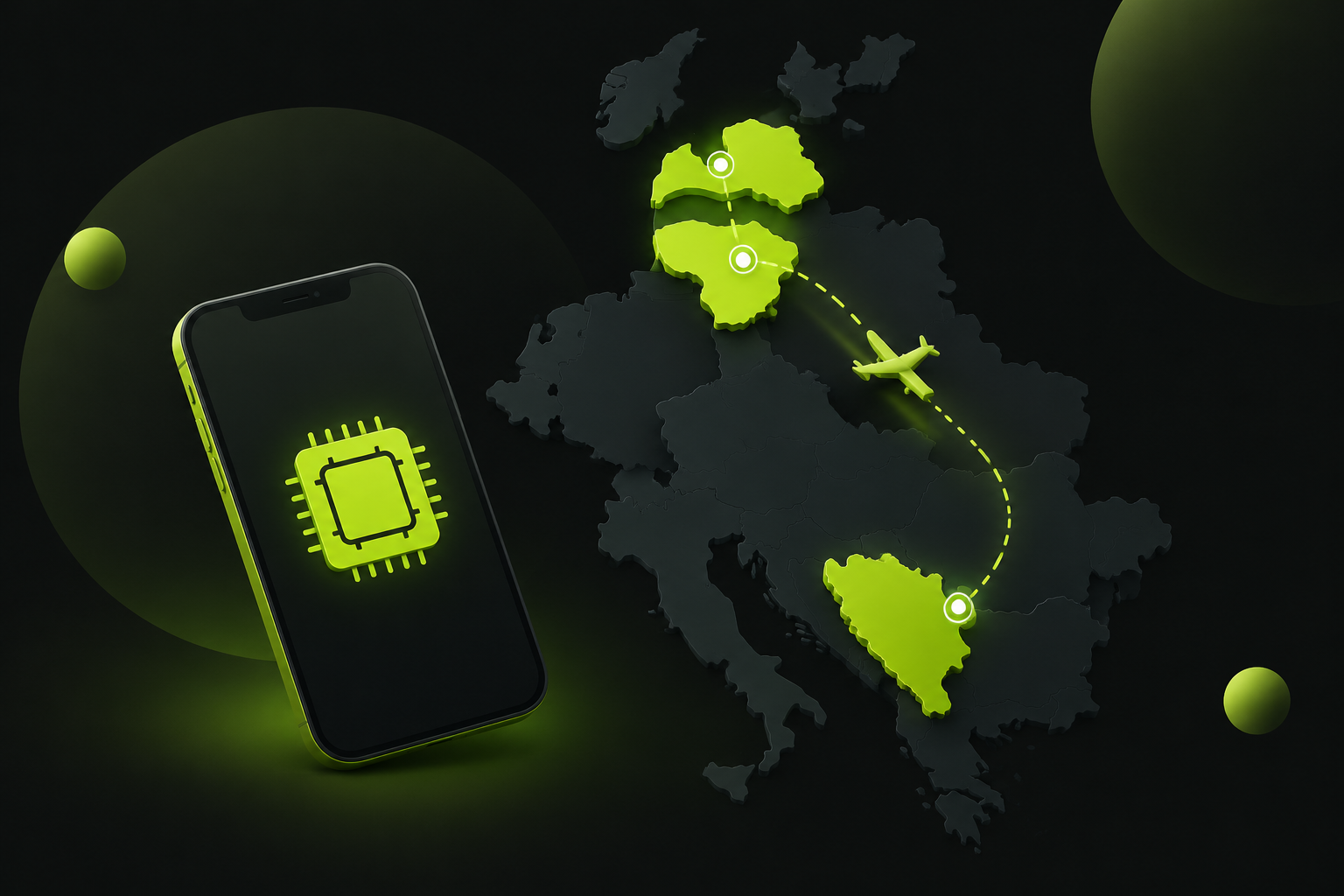 Маршрут по Европе со смартфоном и eSIM