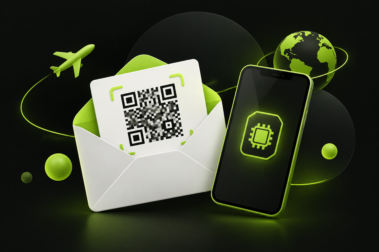 Письмо с QR-кодом для установки eSIM