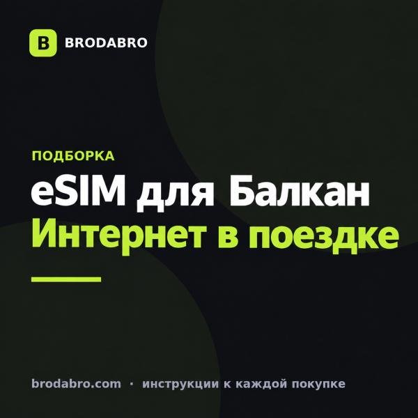 eSIM Хорватия и Балканы: пакеты для поездки