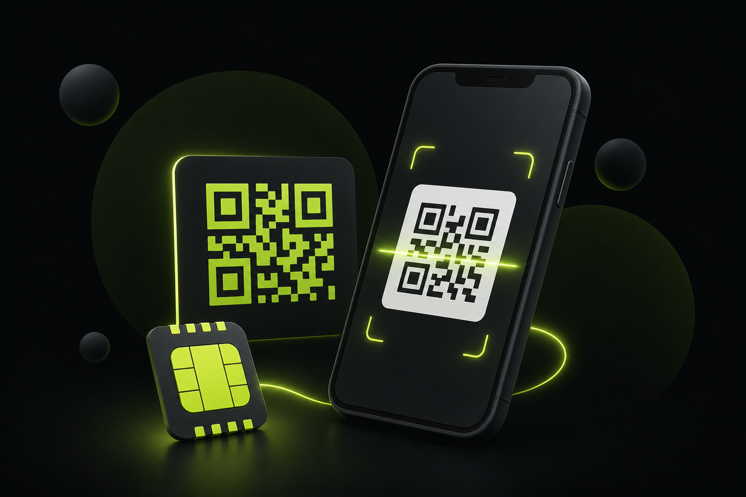 Установка eSIM по QR-коду на телефоне