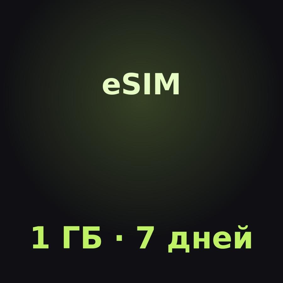 eSIM Канарские острова: 1 ГБ на 7 дней
