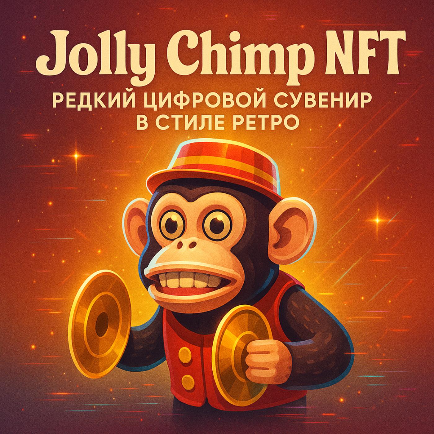 Jolly Chimp NFT: редкий цифровой сувенир в стиле ретро