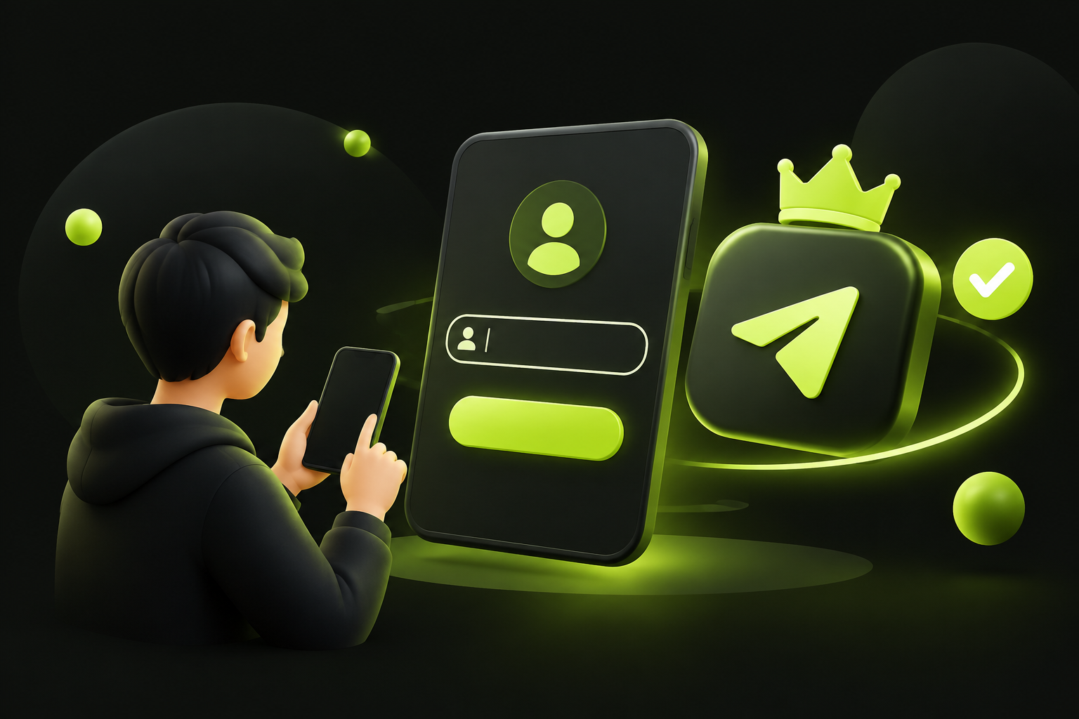 Форма заказа Telegram Premium по имени пользователя