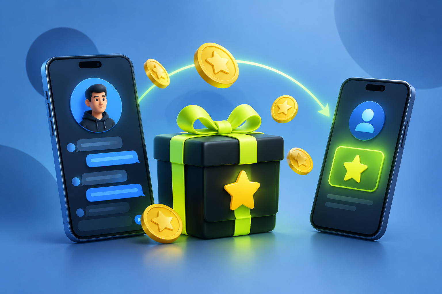 Подарок Telegram Premium за звёзды другу