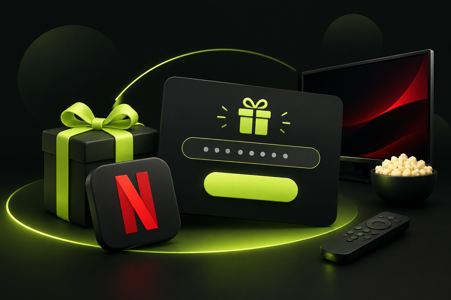 Страница активации подарочного кода Netflix