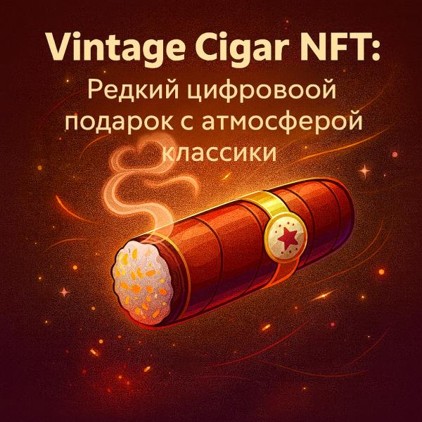 Vintage Cigar NFT: цифровой артефакт для ценителей стиля