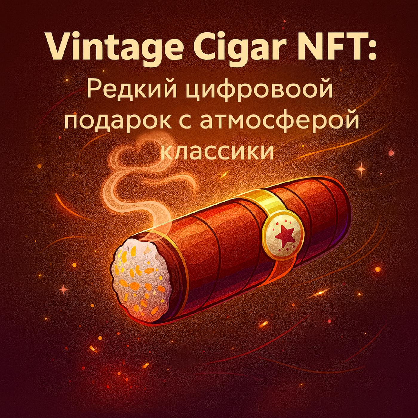 Vintage Cigar NFT: цифровой артефакт для ценителей стиля