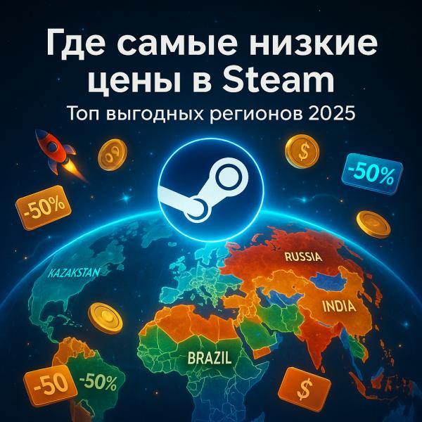 Где самые низкие цены в Steam — топ выгодных регионов 2026
