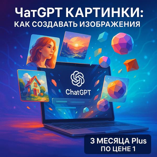Чат ГПТ картинки: как создавать изображения и получить 3 месяца Plus по цене 1