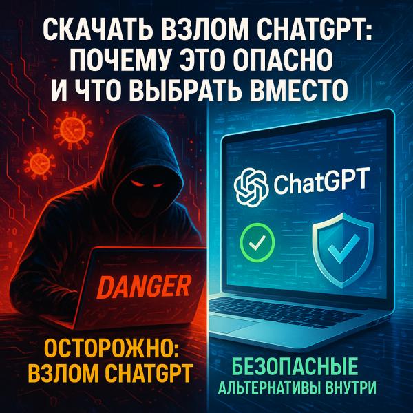 Скачать взлом чат ГПТ: почему это опасно и что выбрать вместо