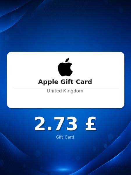 Подарочная карта Apple на 2 фунта для Великобритании