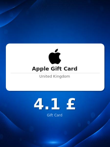 Подарочная карта Apple на 3 фунта для Великобритании