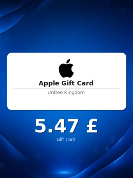 Подарочная карта Apple на 4 фунта для Великобритании