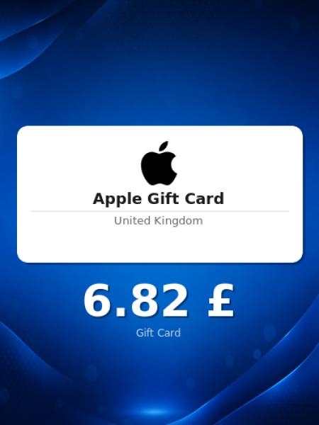 Подарочная карта Apple на 5 фунтов для Великобритании