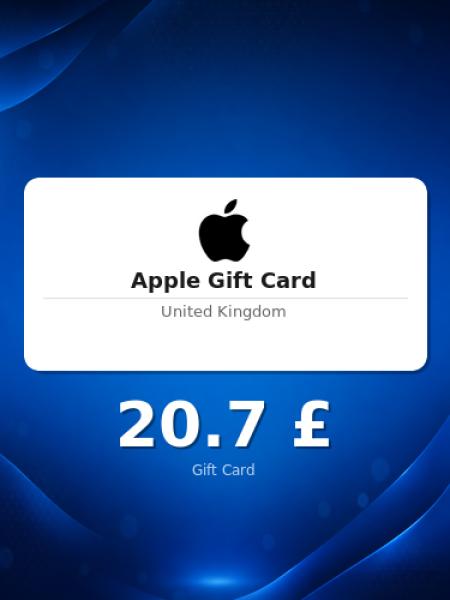 Подарочная карта Apple на 15 фунтов для Великобритании