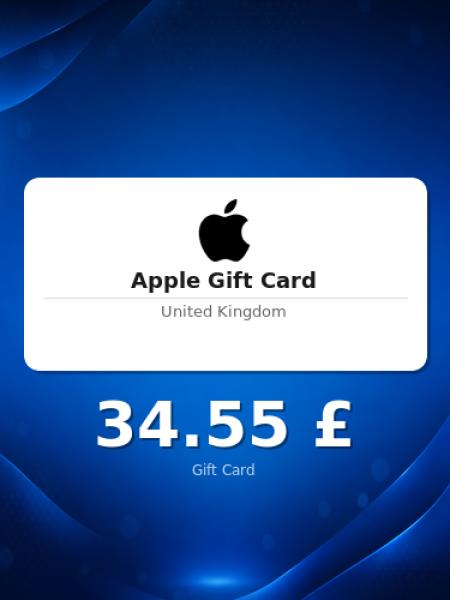 Подарочная карта Apple на 25 фунтов для Великобритании