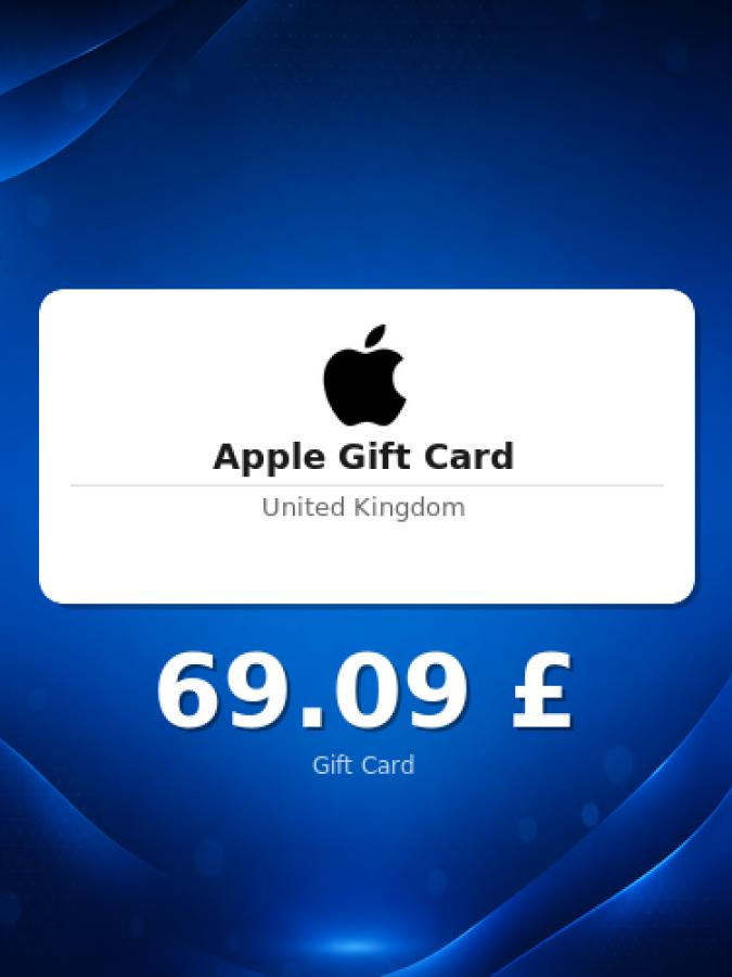 Купить карту Apple на 50 фунтов для аккаунта Великобритании
