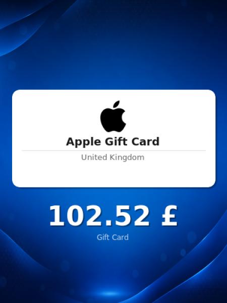 Подарочная карта Apple на 75 фунтов для Великобритании