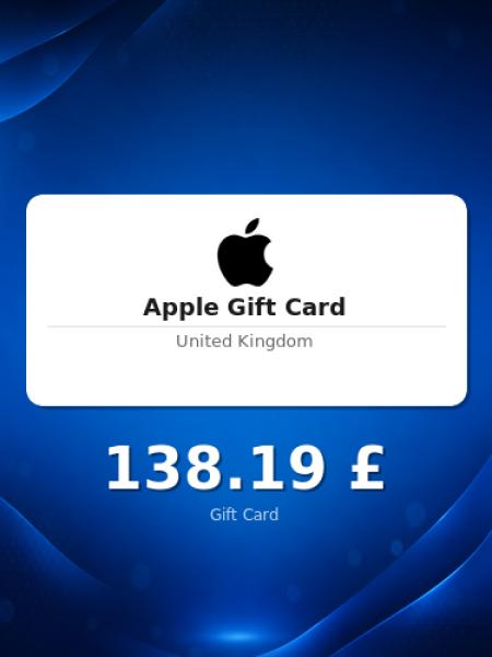 Подарочная карта Apple на 100 фунтов для Великобритании