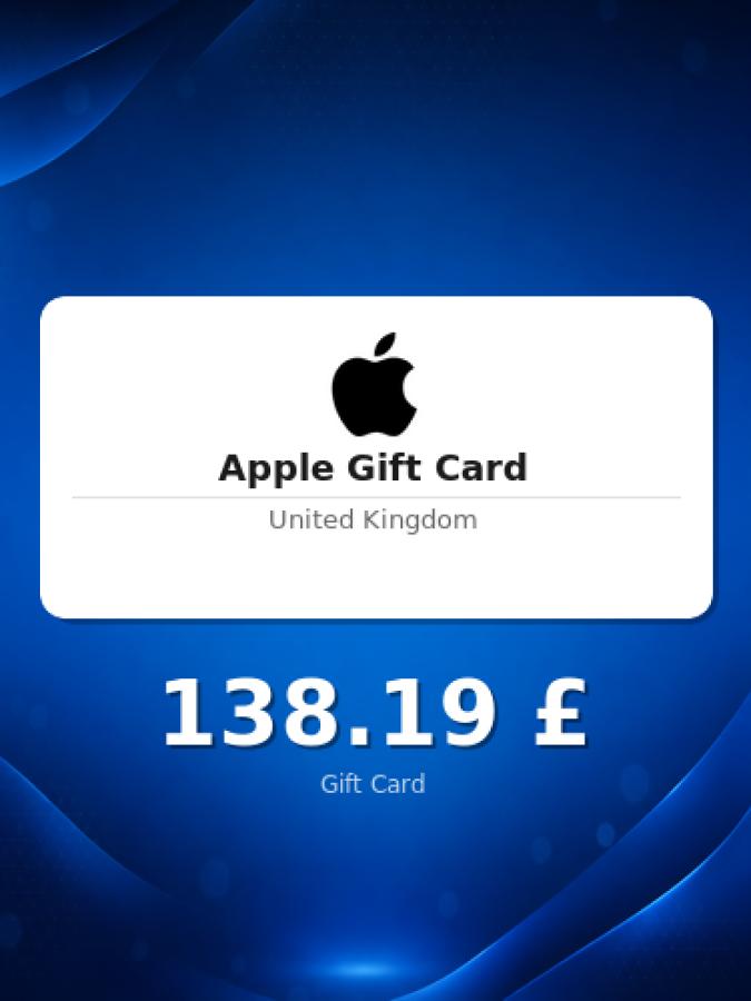 Купить карту Apple на 100 фунтов для аккаунта Великобритании