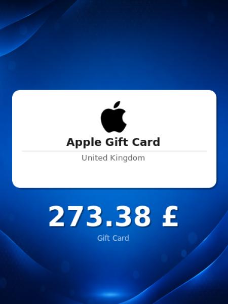 Подарочная карта Apple на 200 фунтов для Великобритании
