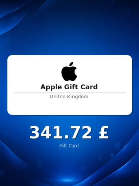 Подарочная карта Apple на 250 фунтов для Великобритании