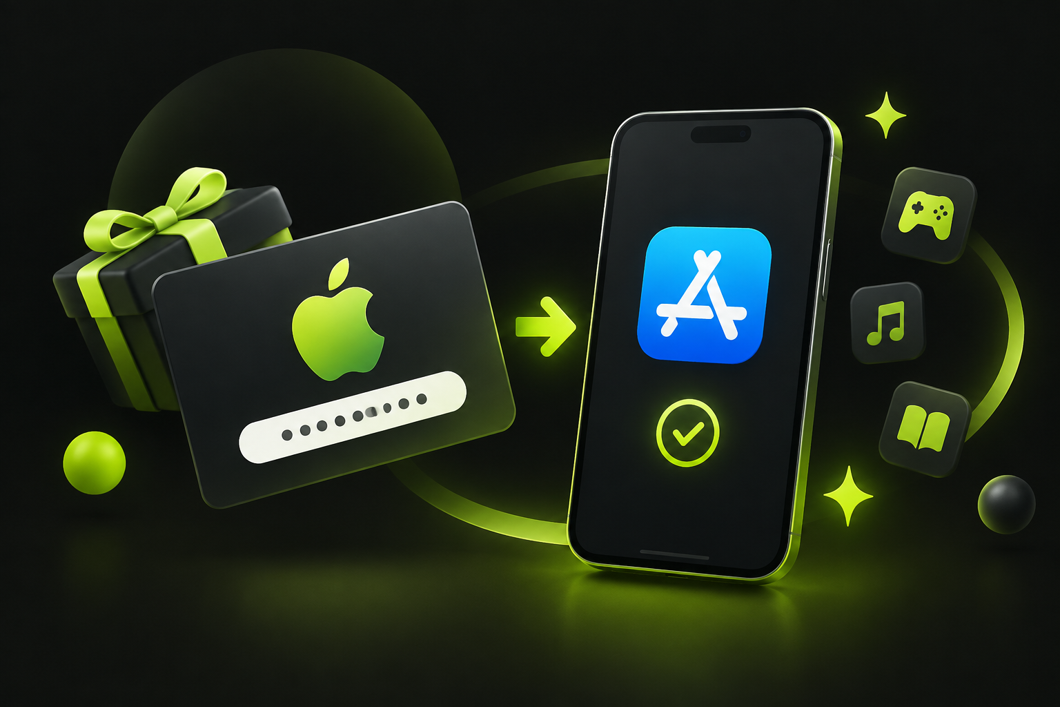Форма активации подарочного кода Apple в App Store