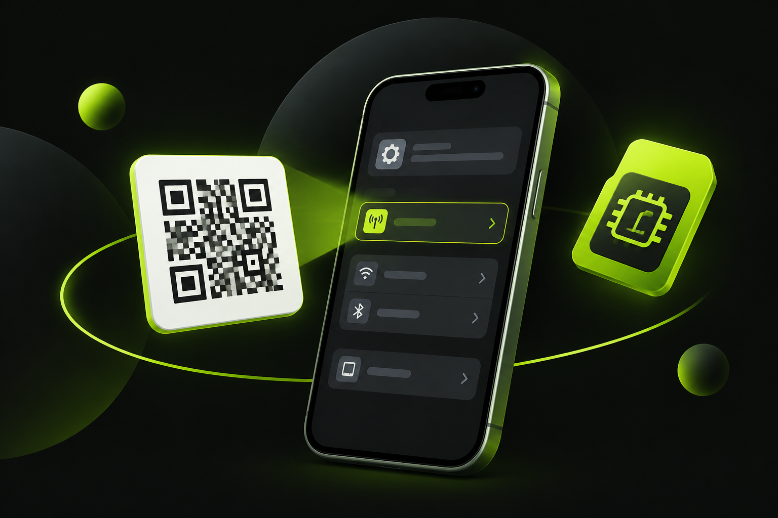 Установка eSIM по QR-коду в настройках смартфона