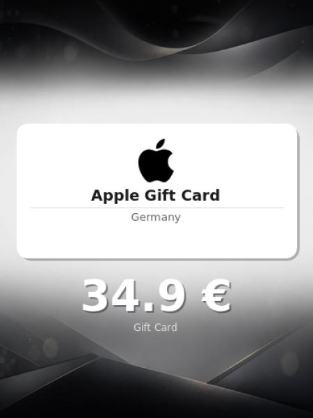 Подарочная карта Apple на 30 евро для Германии