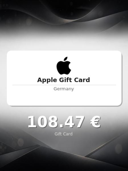 Подарочная карта Apple на 90 евро для Германии