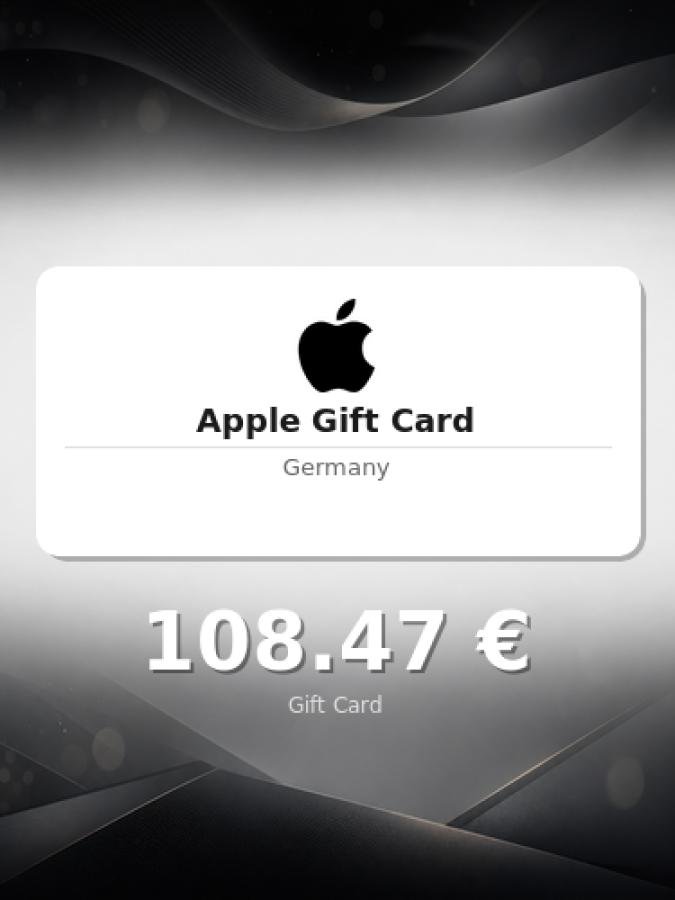 Купить подарочную карту Apple на 90 евро для Германии