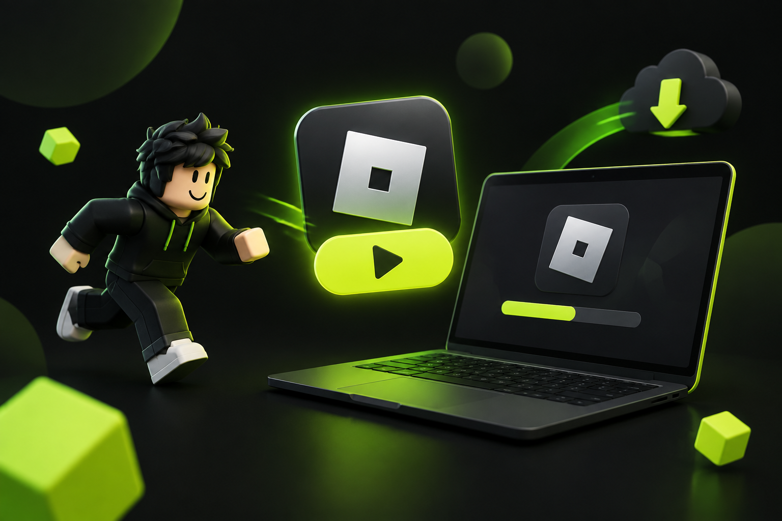 Установка Roblox через кнопку Play на сайте