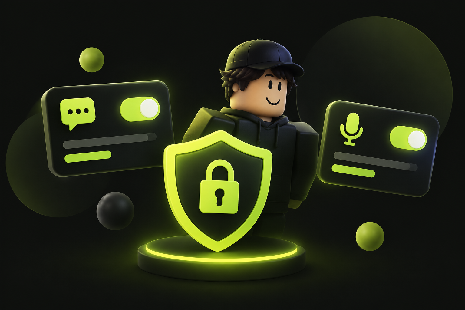 Настройки приватности Roblox с параметрами текстового и голосового чата
