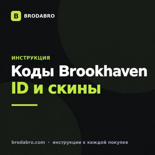 Коды в Brookhaven: музыка, одежда и скины, как их вводить