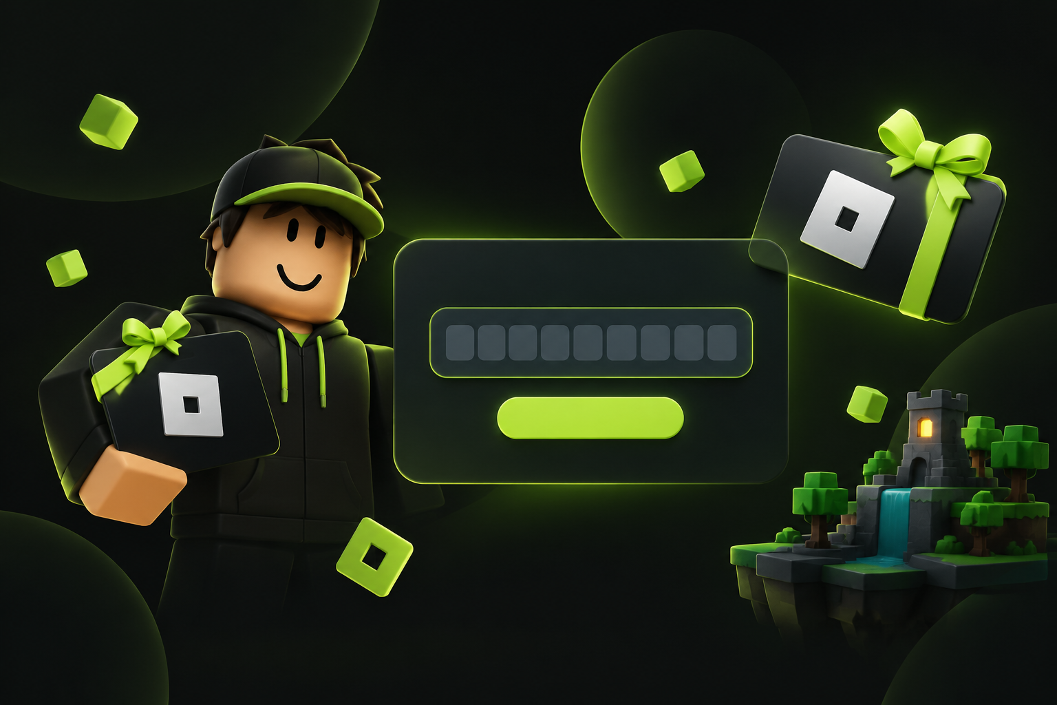 Страница Roblox для ввода кода подарочной карты